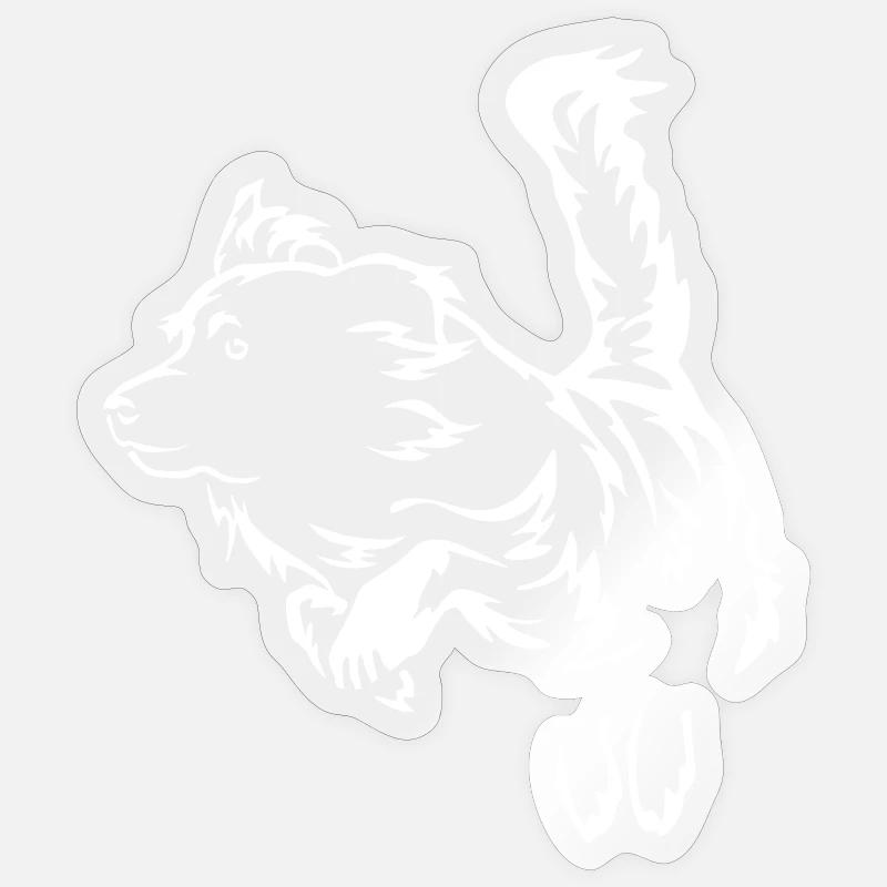 Australian Shepherd "Black Edition" - Sticker Größe S (10 x 10 cm) - Transparent glänzend