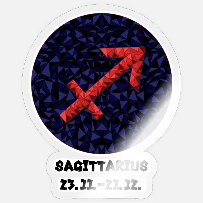 Saggitarius 23.11.-21.12. - Sticker taille S (10 x 10 cm) - brillant transparent