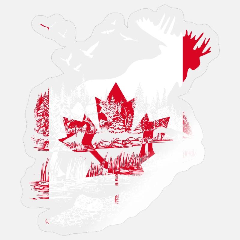 ORIGNAL CANADA - Sticker taille S (10 x 10 cm) - brillant transparent