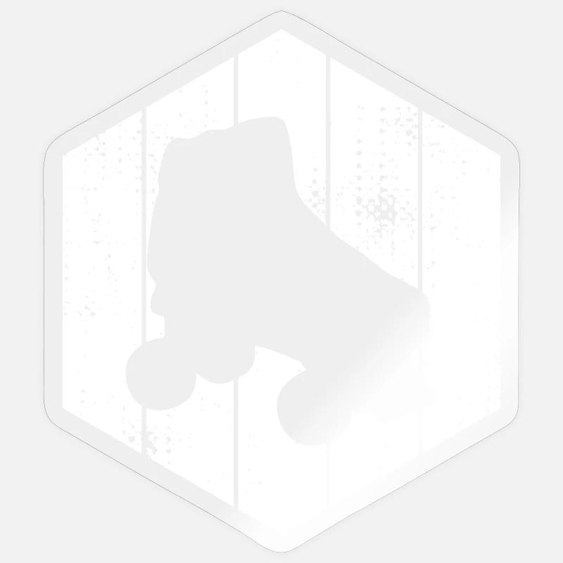 Roller Skates Sketch Sticker size S (10 x 10 cm)