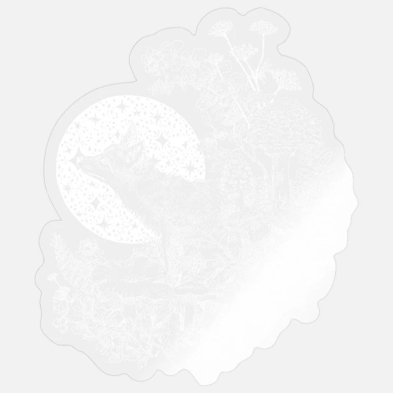 FUCHS & NACHTHIMMEL Sticker Größe S (10 x 10 cm)