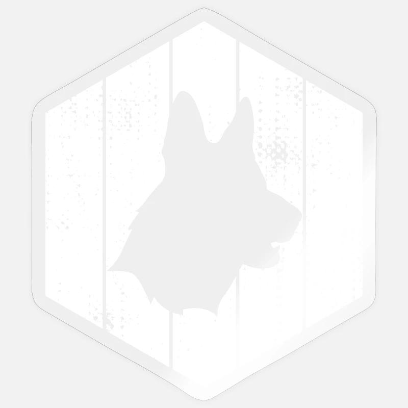 Deutscher Schäferhund Sticker Größe S (10 x 10 cm)