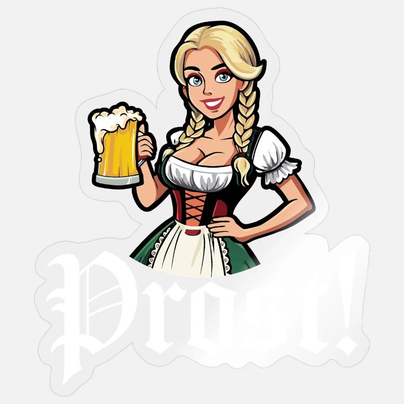 Prost - Sticker size S (10 x 10 cm) - transparent glossy