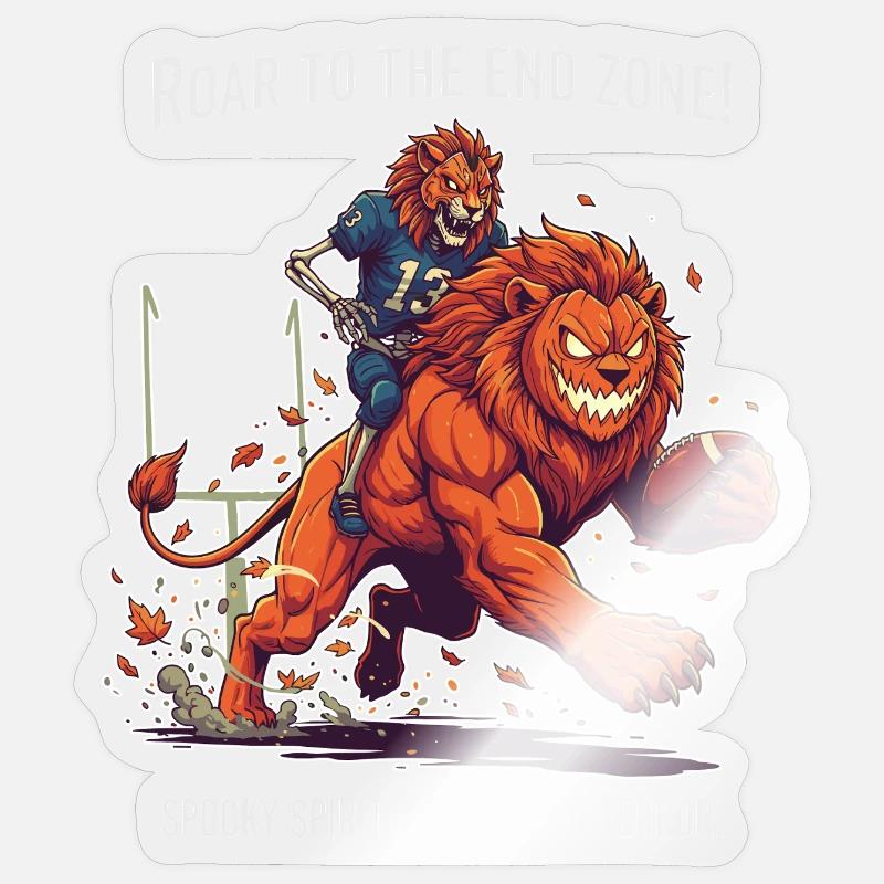 Spooky Touchdown Terror Sticker size S (10 x 10 cm)