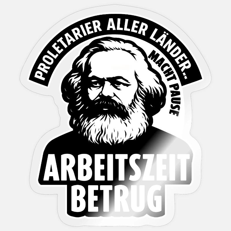 Working Time Scam Shirt – Anti Work Meme Design Sticker size S (10 x 10 cm)