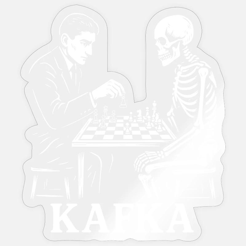 Kafka Skeleton Echecs Duel Sticker taille S (10 x 10 cm)