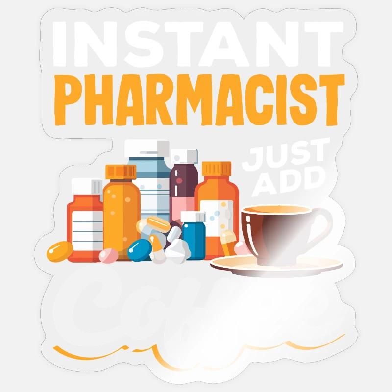 Apotheker Pharmazeutisch-technischer - Sticker Größe S (10 x 10 cm) - Transparent glänzend