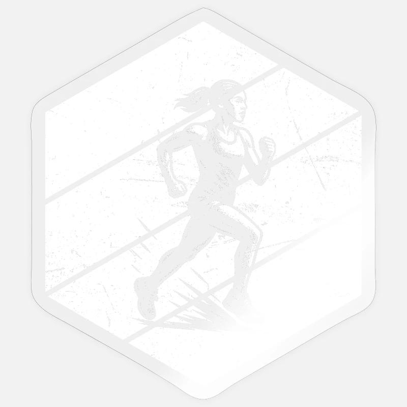 Pure Running Focus - Sticker size S (10 x 10 cm) - transparent glossy