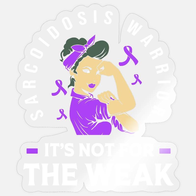 Sarkoidose - Sticker Größe S (10 x 10 cm) - Transparent glänzend