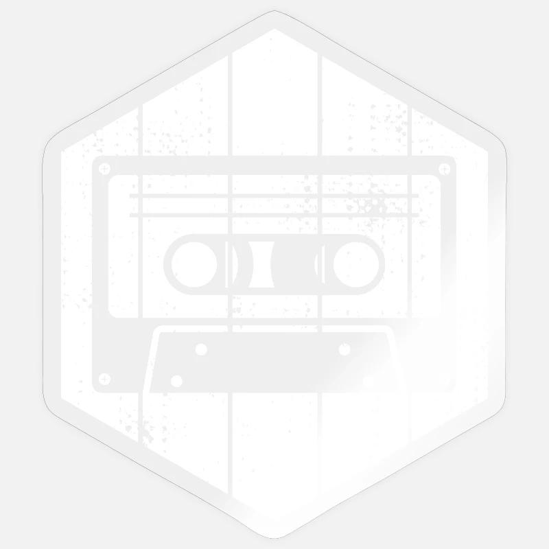 80s Cassette Sticker size S (10 x 10 cm)