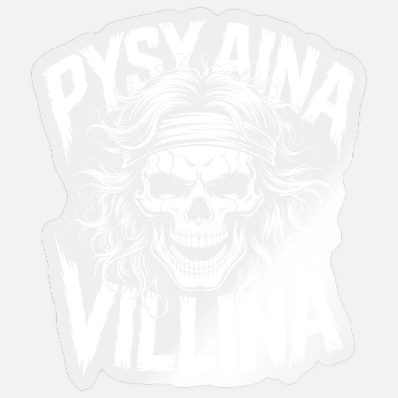 Wildschädel-Design - Sticker Größe S (10 x 10 cm) - Transparent glänzend