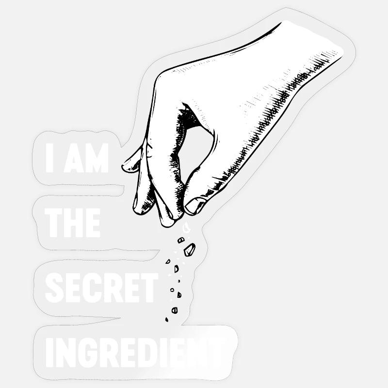 Lustiger Küchenchef, Küchenchef, Küchenchef, Uniform, ich Sticker Größe S (10 x 10 cm)