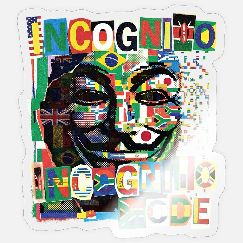 Incognito Mode Sticker Größe S (10 x 10 cm)