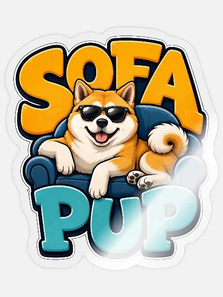 Akita - Sticker Größe S (10 x 10 cm) - Transparent glänzend