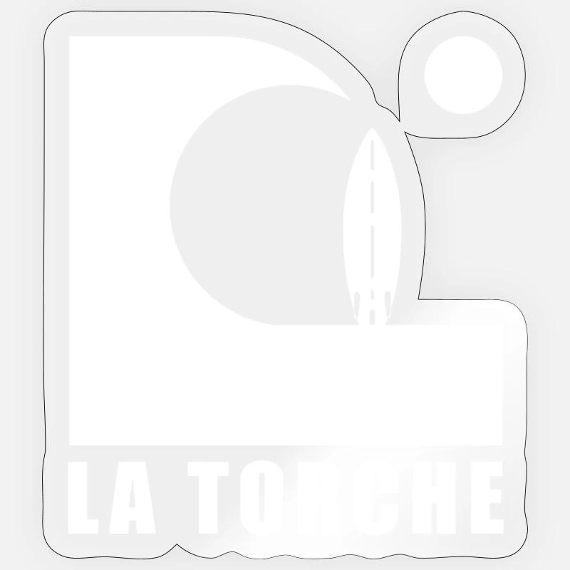 La Torche Vague Planche de surf Sticker taille S (10 x 10 cm)