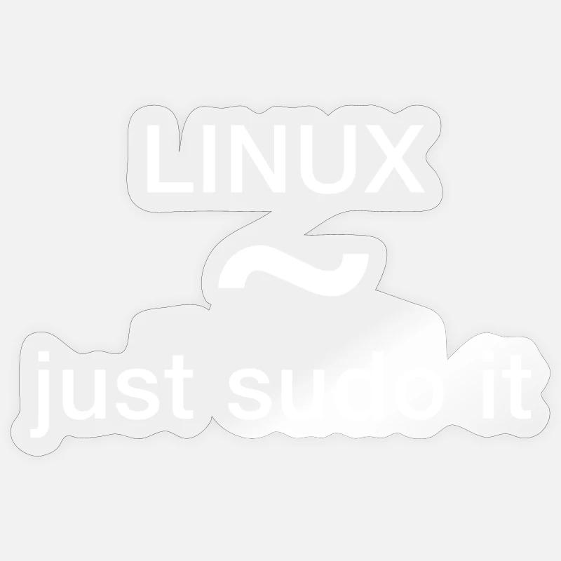 just sudo it pc programmierer nerd code löschen un - Sticker Größe S (10 x 10 cm) - Transparent glänzend