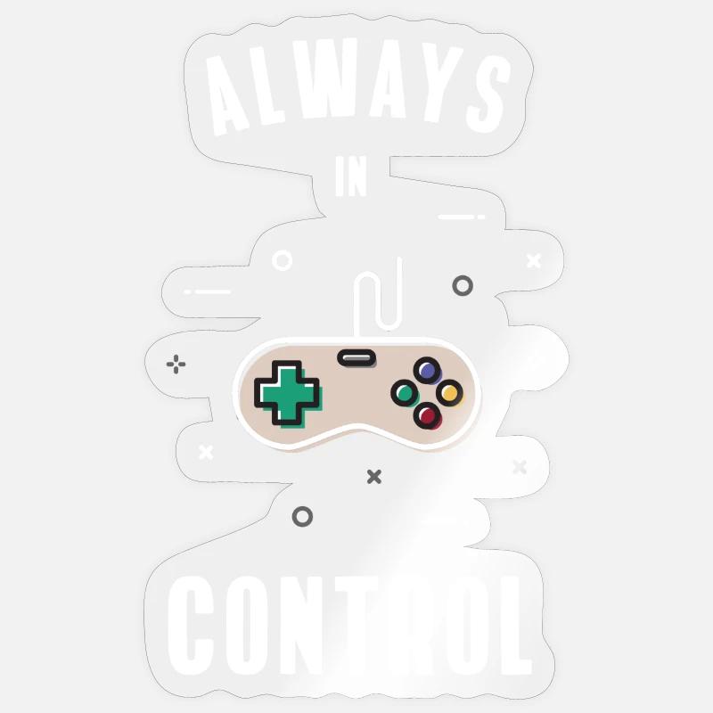 controller game retro computer play pc nerd gaming Sticker size S (10 x 10 cm)
