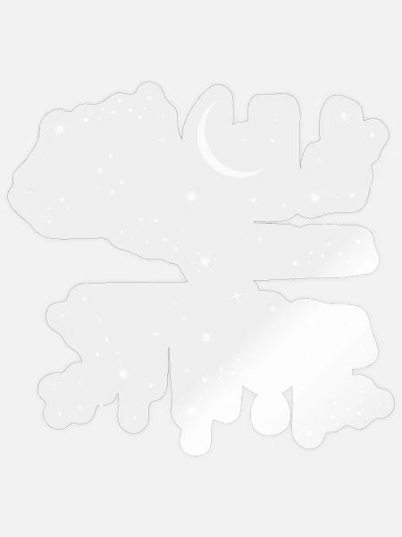 Sterne Konstellationen Weltraum  - Sticker Größe S (10 x 10 cm) - Transparent glänzend