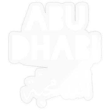Abu Dhabi vereinigte Arabische Emirate Souvenir  - Sticker Größe S (10 x 10 cm) - Transparent glänzend - Vorne