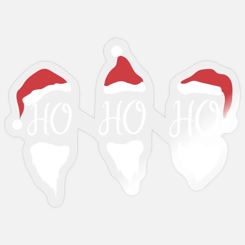 Nikolaus - Sticker Größe S (10 x 10 cm) - Transparent glänzend