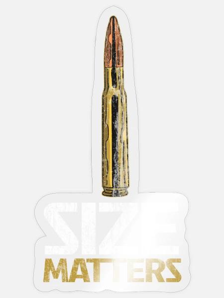 Munition mit starker Botschaft - Sticker Größe S (10 x 10 cm) - Transparent glänzend