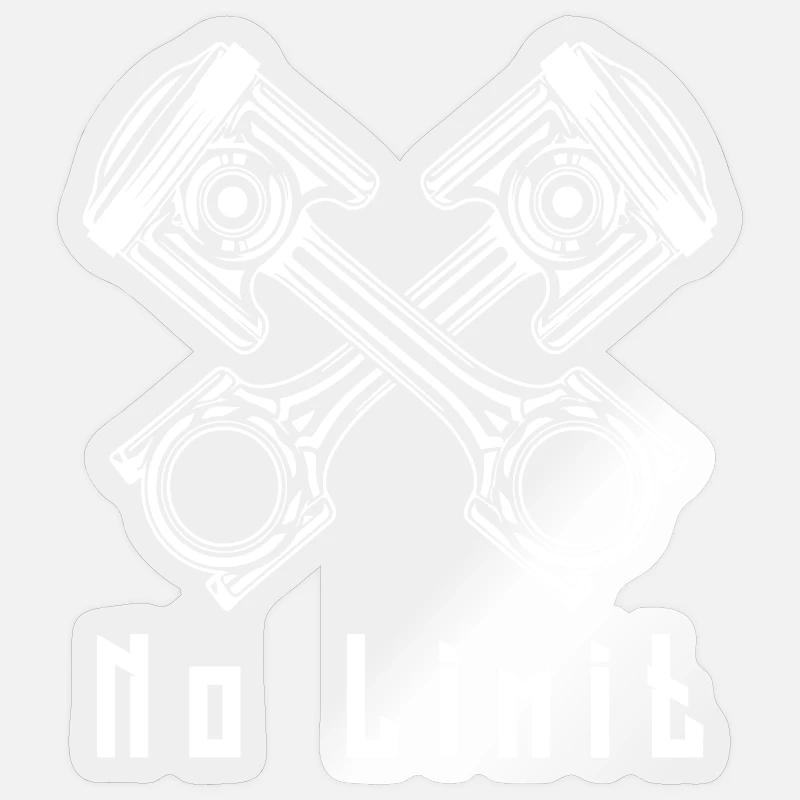 Aucune limite - Sticker taille S (10 x 10 cm) - brillant transparent