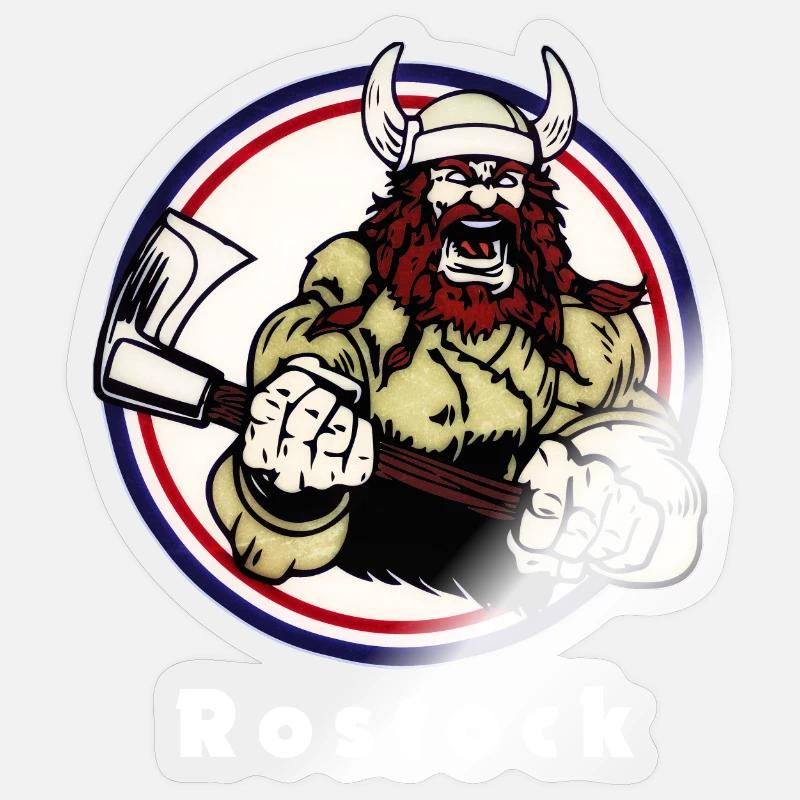 Rostocker Wikinger Sticker Größe S (10 x 10 cm)