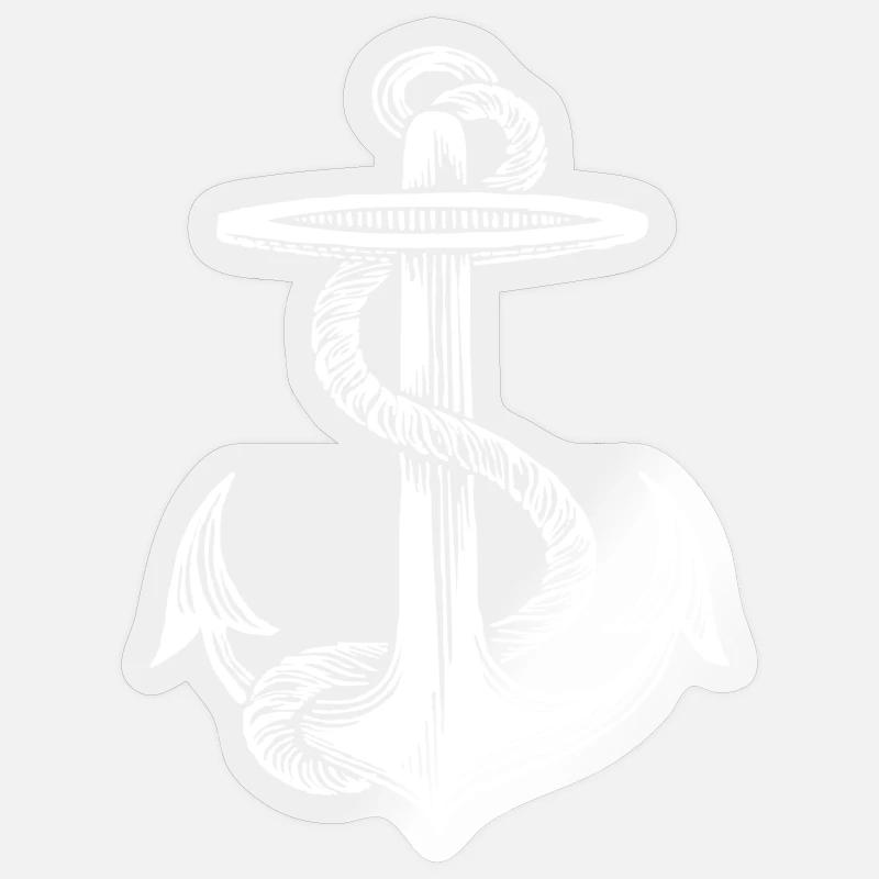 Anchor design - Sticker size S (10 x 10 cm) - transparent glossy