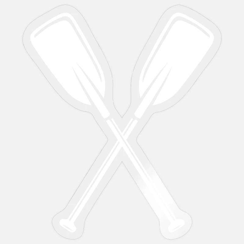 Paddle - Sticker size S (10 x 10 cm) - transparent glossy