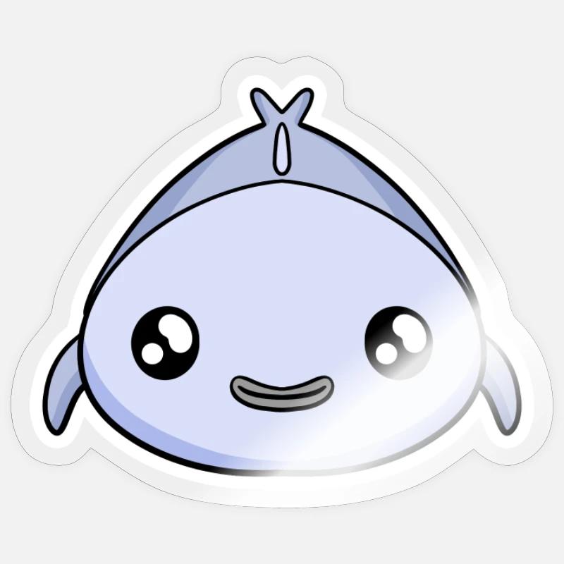 fish - Sticker size S (10 x 10 cm) - transparent glossy