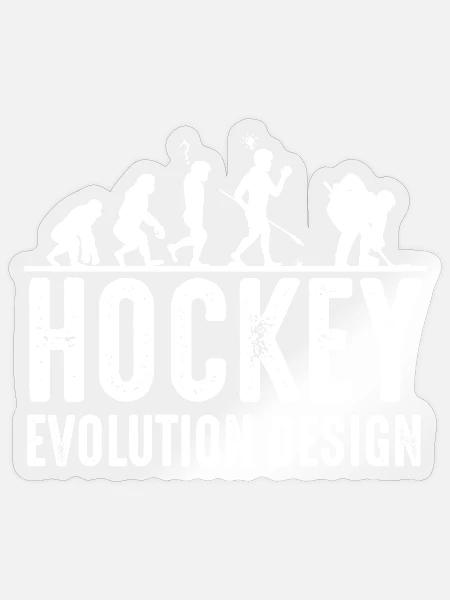 Eishockey - Sticker Größe S (10 x 10 cm) - Transparent glänzend