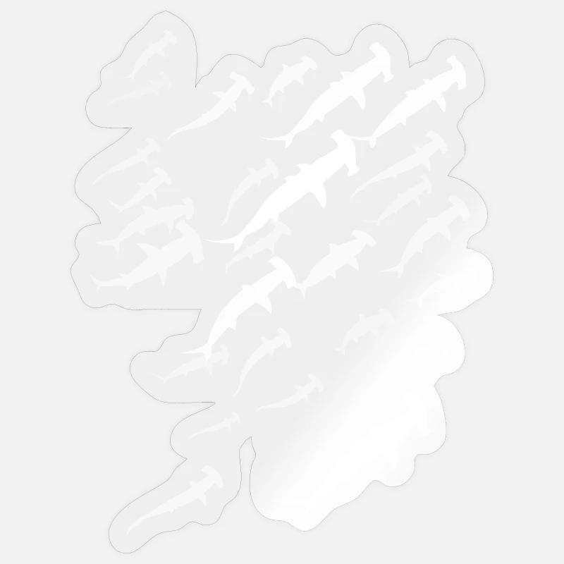 Banc de marteaux de conception de plongeurs - Sticker taille S (10 x 10 cm) - brillant transparent