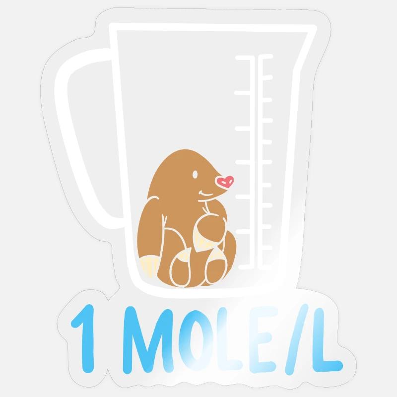 Science teaching - Sticker size S (10 x 10 cm) - transparent glossy