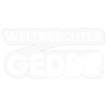 Gedde Patenonkel Taufpate Schwäbisch - Sticker Größe S (10 x 10 cm) - Transparent glänzend - Vorne