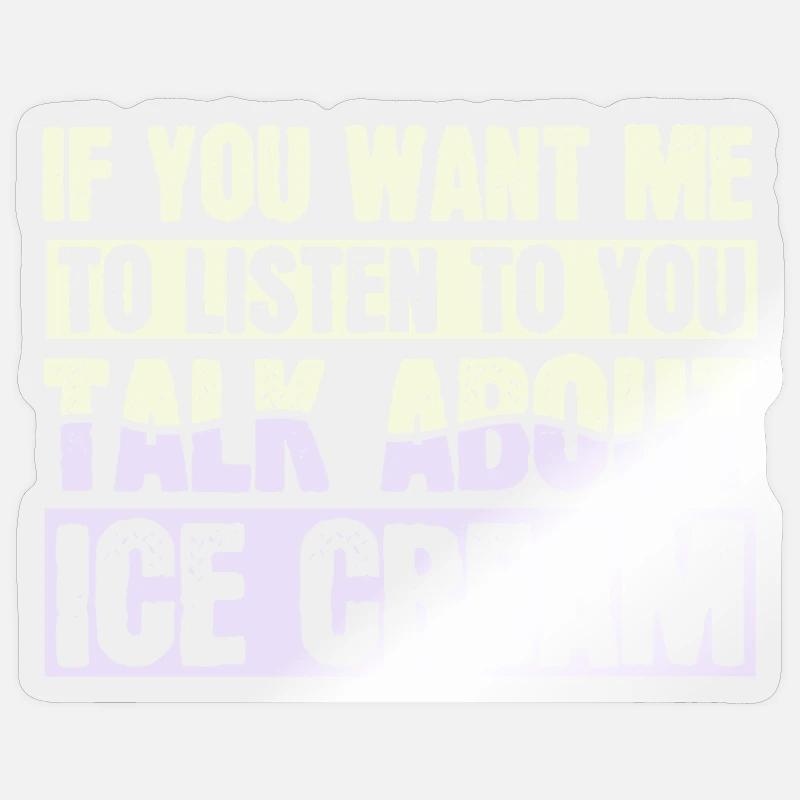 ice - Sticker size S (10 x 10 cm) - transparent glossy