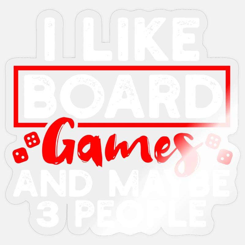 Gesellschaftsspiele Brettspiele Sticker Größe S (10 x 10 cm)