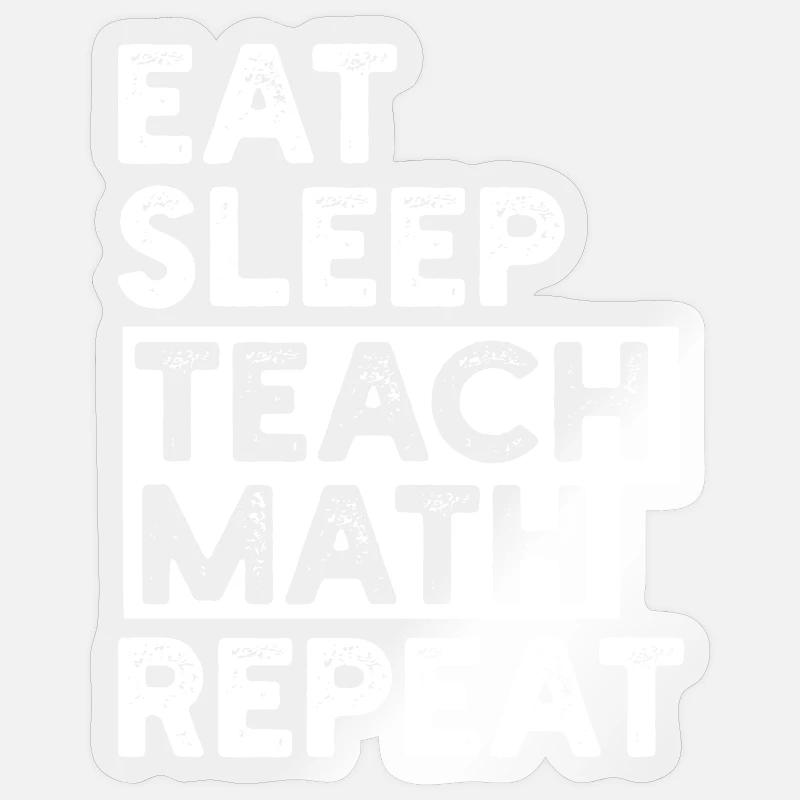 Math Teacher Mathematics Sticker size S (10 x 10 cm)