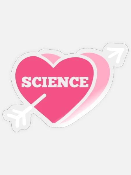 Science - Sticker Größe S (10 x 10 cm) - Transparent glänzend