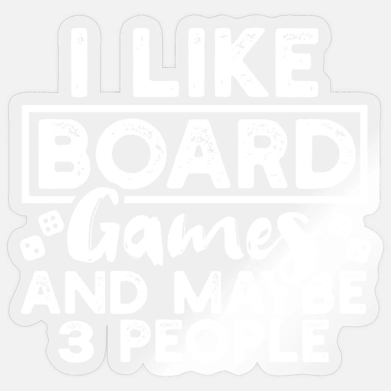 Gesellschaftsspiele Brettspiele - Sticker Größe S (10 x 10 cm) - Transparent glänzend