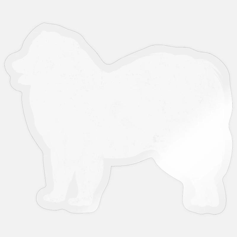 Samoyed Samoyed propriétaire de chien Sticker taille S (10 x 10 cm)