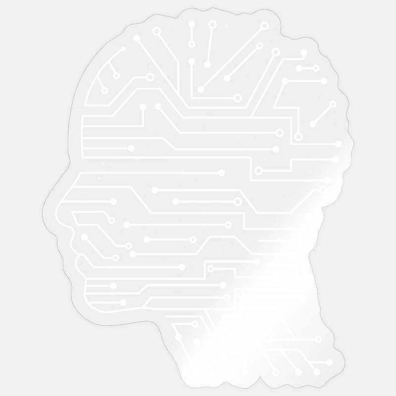 Artificial intelligence - Sticker size S (10 x 10 cm) - transparent glossy