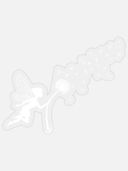 Traumfee Dandelion Samenflug - Sticker Größe S (10 x 10 cm) - Transparent glänzend