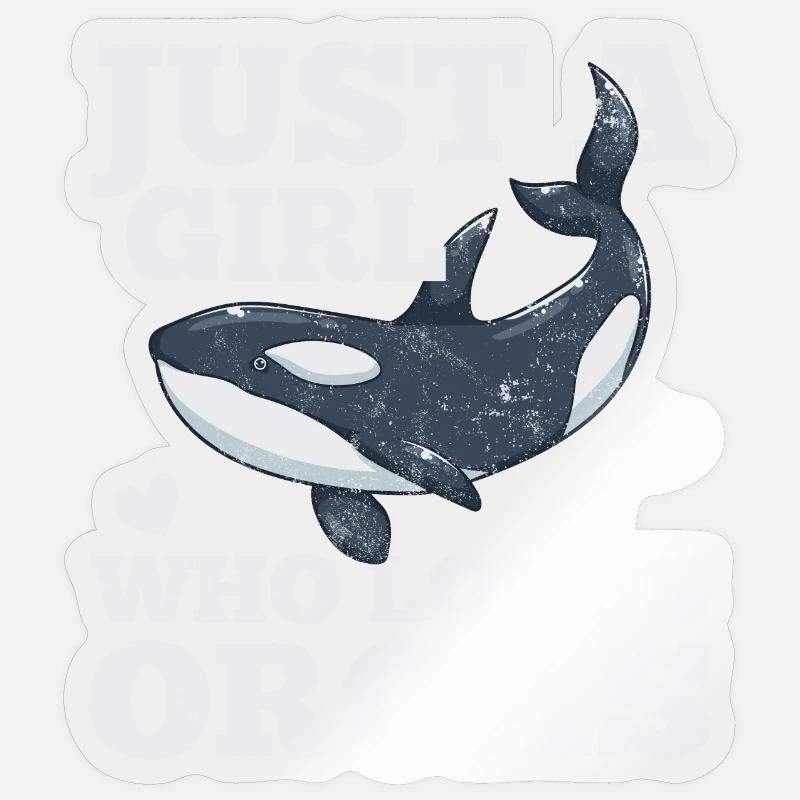 Orques - Sticker taille S (10 x 10 cm) - brillant transparent