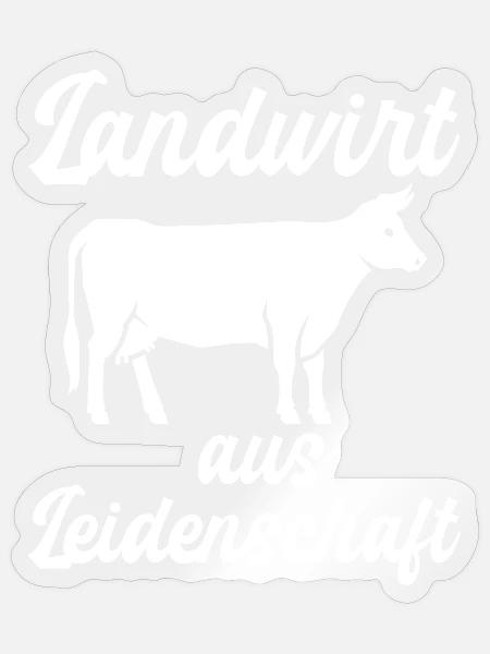 Landwirt aus Leidenschaft - Sticker Größe S (10 x 10 cm) - Transparent glänzend