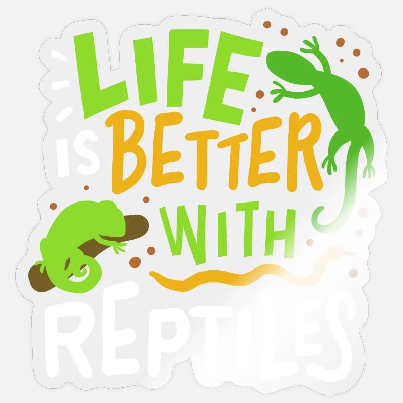 Reptile lizard Sticker size S (10 x 10 cm)