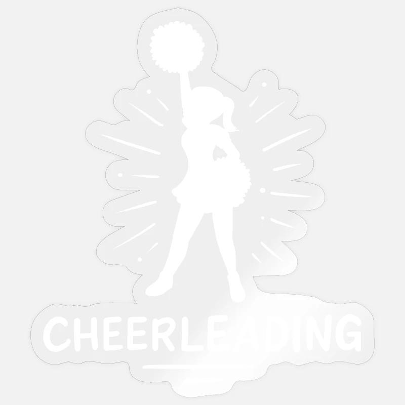 Cheerleading - Sticker size S (10 x 10 cm) - transparent glossy