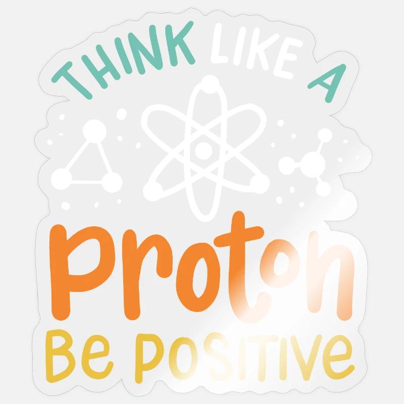 Science Physics Chemistry - Sticker size S (10 x 10 cm) - transparent glossy
