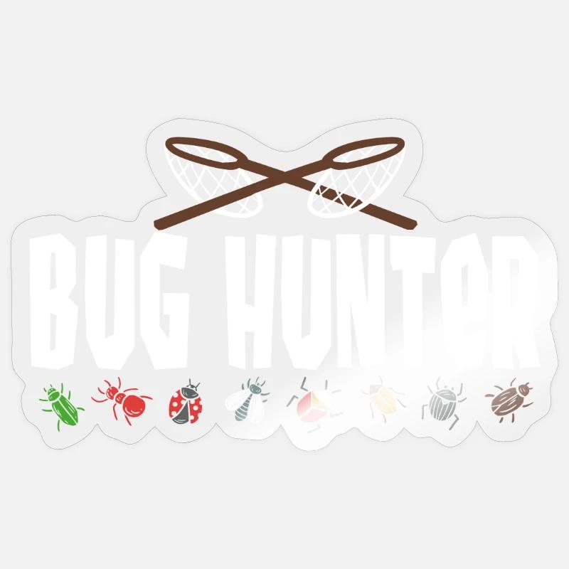 Insect Hunter - Sticker size S (10 x 10 cm) - transparent glossy