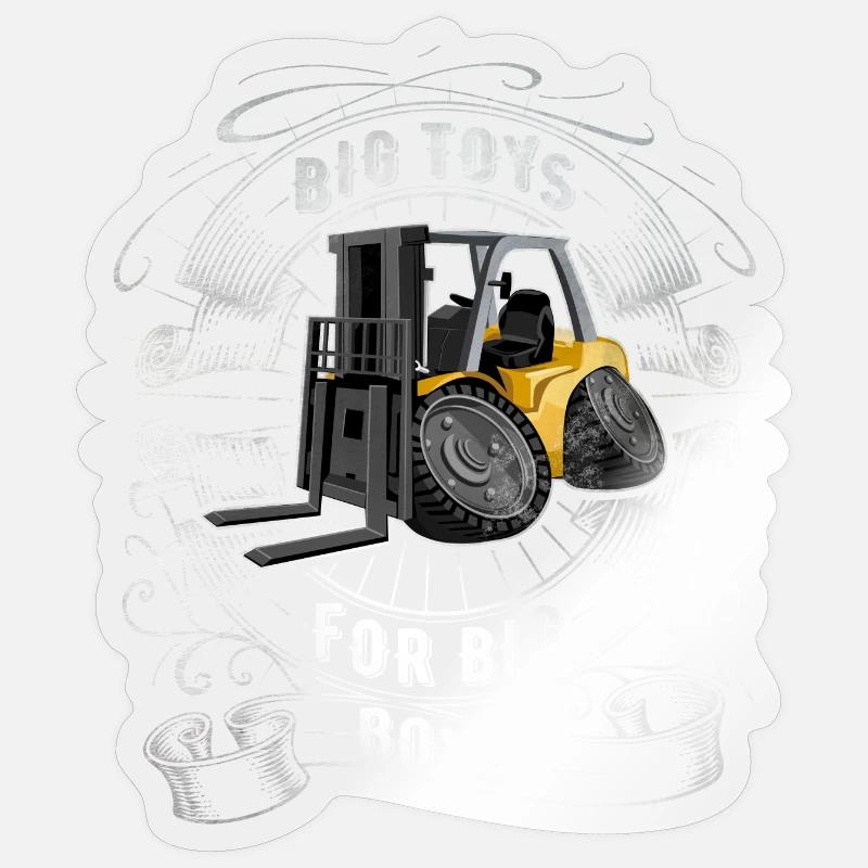 Chariot élévateur à fourche Sticker taille S (10 x 10 cm)