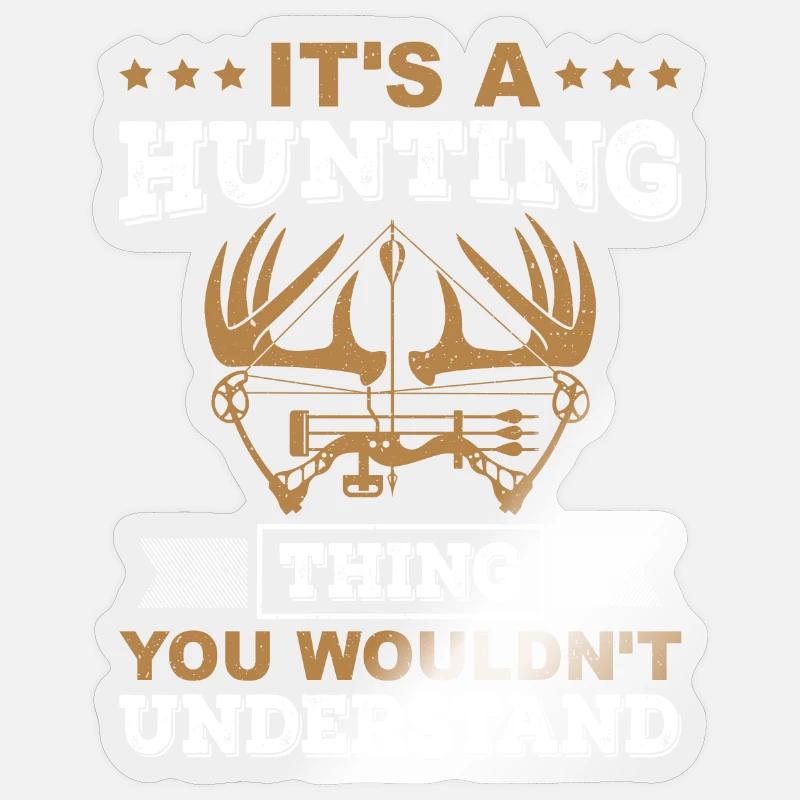 hunter Sticker size S (10 x 10 cm)